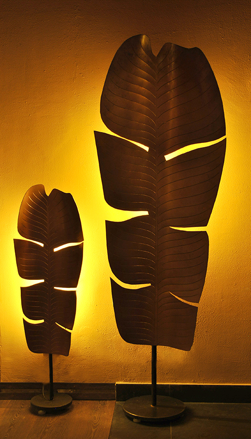 Banana Leaf Floor Lamp by Sahil & Sarthak